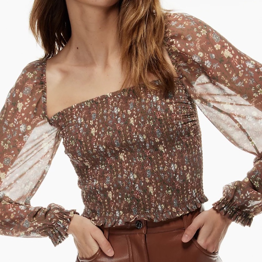 WILFRED Saga Blouse Floral Epicurean XS